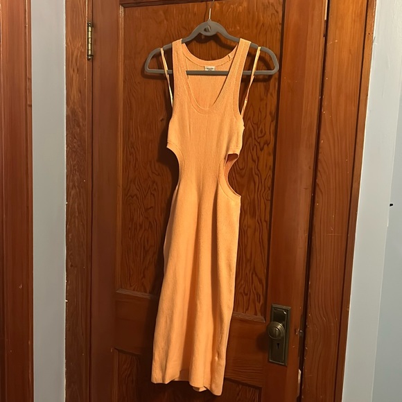Abercrombie Orange Midi Dress - Picture 3 of 4